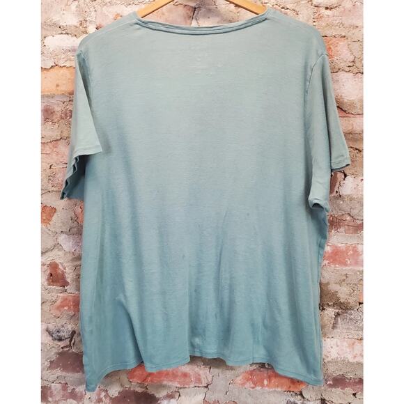 Croft & Barrow Womens The Classic Tee T-Shirt Size 2X Plus Green Cotton - Picture 2 of 4
